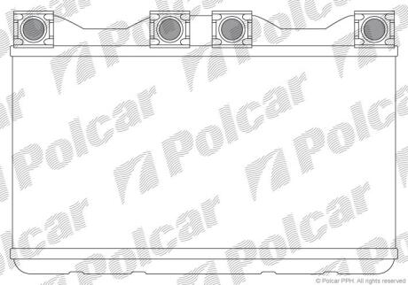 Радиатор отопителя салона Polcar 2022N8-1