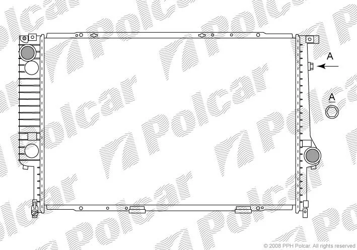 Радиатор охлаждения двигателя Polcar 203208-3 (фото 1)