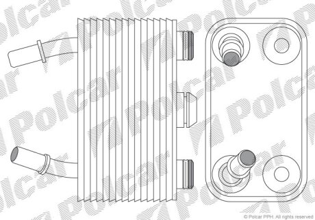 Радиатор масляный Polcar 2050L81X