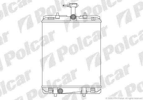 Радиатор охлаждения двигателя Polcar 2301083X