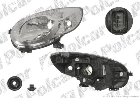 Фара основная левая Polcar 230110-V