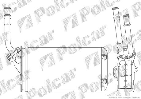 Радиатор отопителя Polcar 2304N8-1