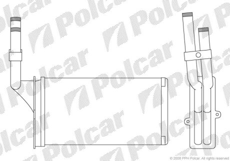 Радиатор отопителя Polcar 2304N8-3