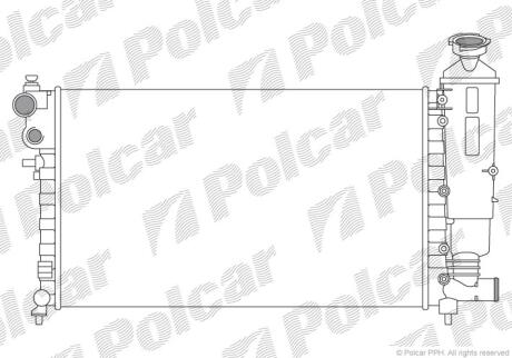 Радиатор охлаждения двигателя Polcar 230608A2