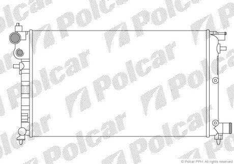 Радиатор охлаждения двигателя Polcar 230608B3