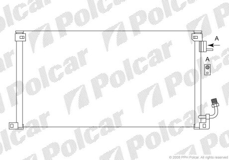 Радиатор кондиционера Polcar 2306K8C2