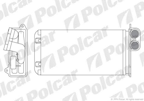 Радиатор отопителя Polcar 2308N8-1