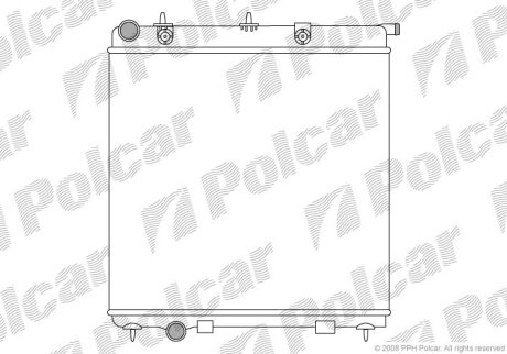 Радиатор охлаждения двигателя Polcar 231508A1