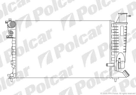 Радиатор охлаждения двигателя Polcar 232408A9