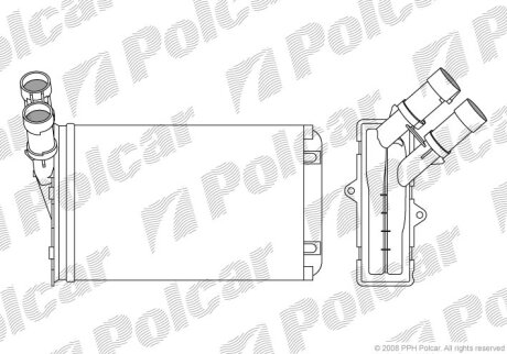 Радиатор отопителя Polcar 2324N8-1