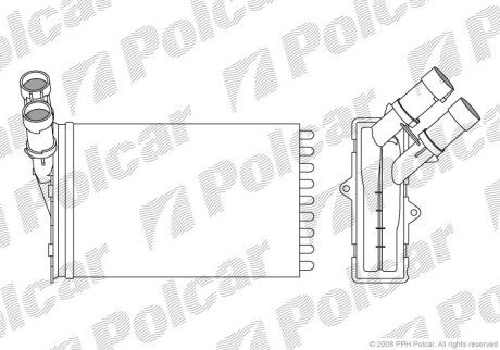 Радиатор отопителя Polcar 2324N81X