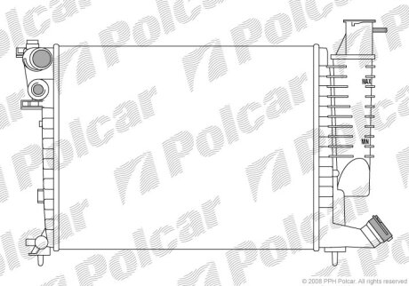 Радиатор охлаждения двигателя Polcar 232608-3