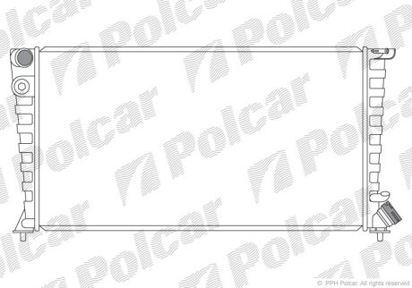 Радиатор охлаждения двигателя Polcar 232608-4