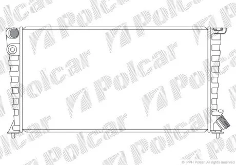 Радиатор охлаждения двигателя Polcar 232608-4