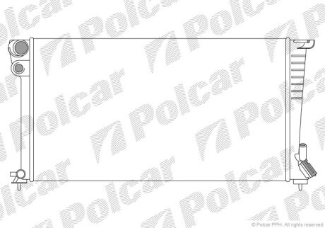 Радиатор охлаждения двигателя Polcar 232608A8