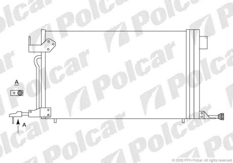 Радиатор кондиционера Polcar 2326K8C1S