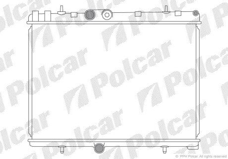 Радиатор охлаждения двигателя Polcar 232908-1