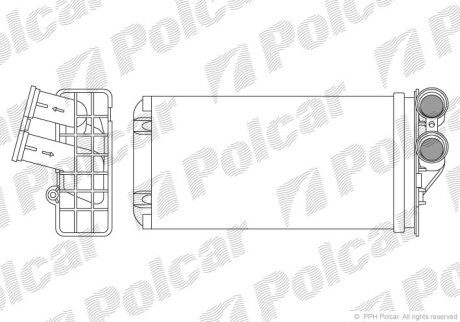 Радиатор отопителя Polcar 2329N8-1