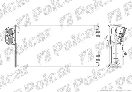 Радиатор отопителя Polcar 2330N8-1