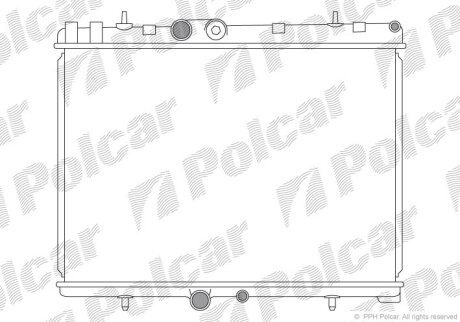 Радиатор охлаждения двигателя Polcar 233308-1