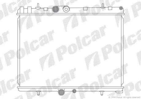 Радиатор охлаждения двигателя Polcar 233308-1