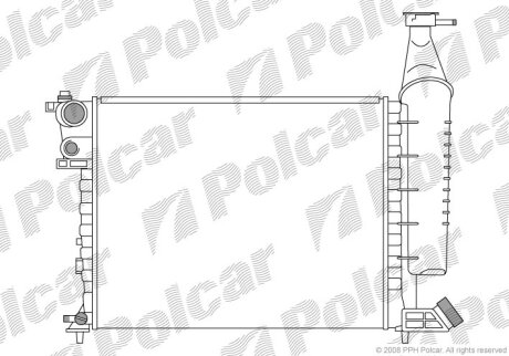 Радиатор охлаждения двигателя Polcar 2350081X