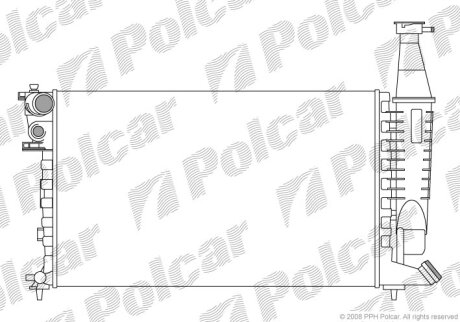 Радиатор охлаждения двигателя Polcar 235008-2