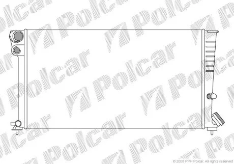 Радиатор охлаждения двигателя Polcar 235008A4