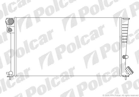 Радиатор охлаждения двигателя Polcar 235008A5