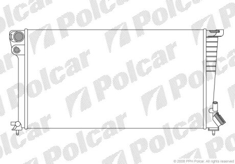 Радиатор охлаждения двигателя Polcar 235008A8