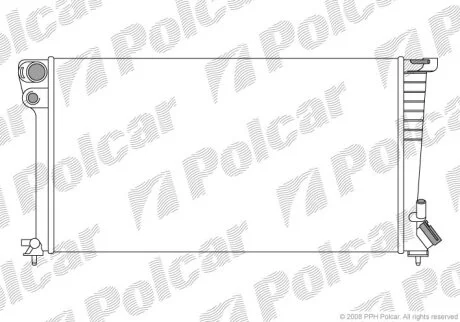 Радиатор охлаждения двигателя Polcar 235008A8