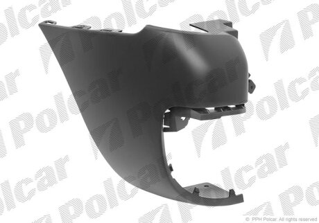 Угольник бампера заднего правый Polcar 235298-J