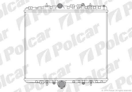 Радиатор охлаждения двигателя Polcar 238108-3