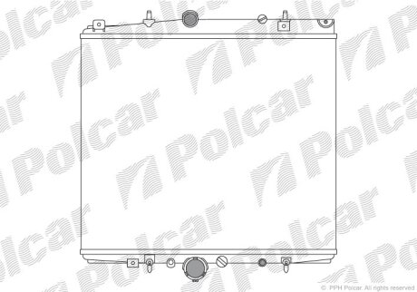 Радиатор охлаждения двигателя Polcar 238108A2