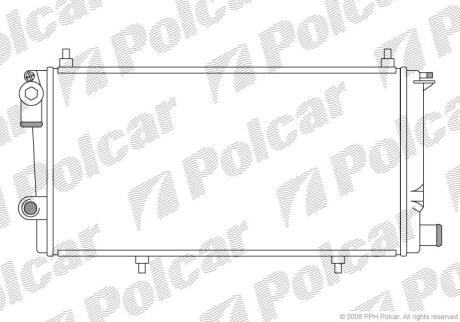 Радиатор охлаждения двигателя Polcar 239008A5