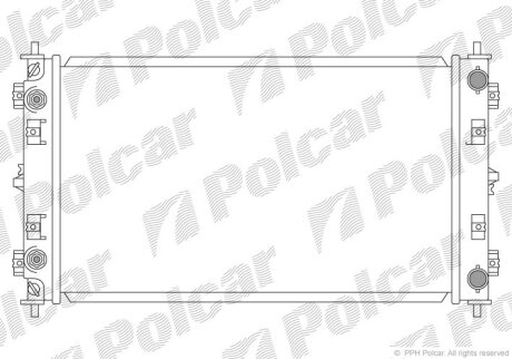 Радиатор охлаждения двигателя Polcar 241008-1