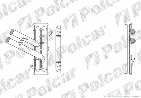 Радиатор отопителя Polcar 2427N8-1