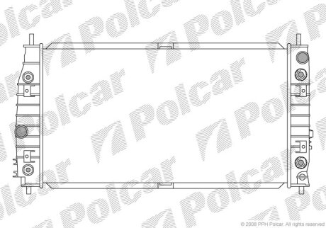 Радиатор охлаждения двигателя Polcar 243008-1