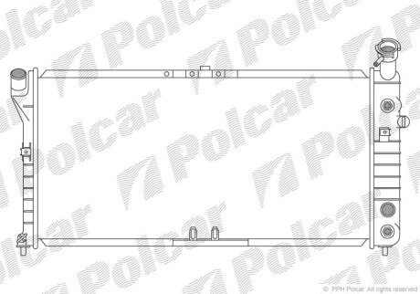 Радиатор двигателя Polcar 253008-1