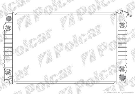 Радиатор охлаждения двигателя Polcar 253008-3