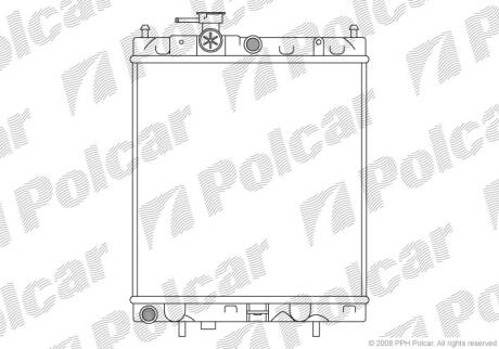 Радиатор охлаждения двигателя Polcar 270508-1