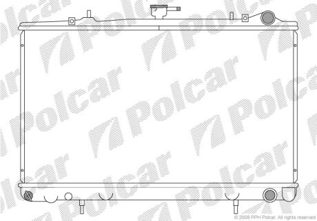 Радиатор охлаждения двигателя Polcar 272008-2