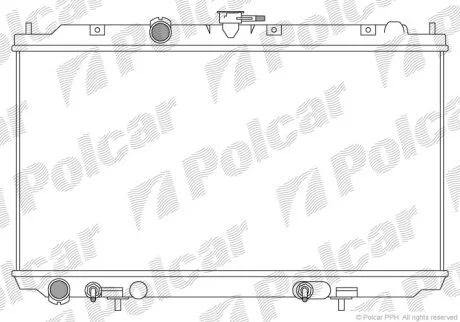 Радиатор охлаждения двигателя Polcar 2734081