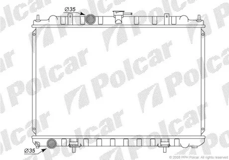 Радиатор охлаждения двигателя Polcar 2746084K