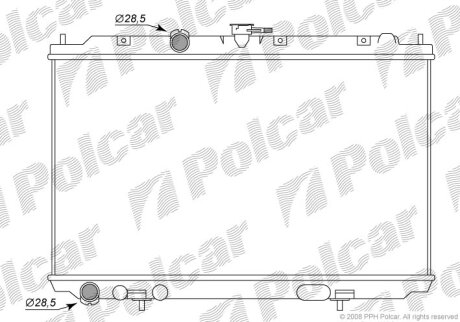 Радиатор охлаждения Polcar 2756081K