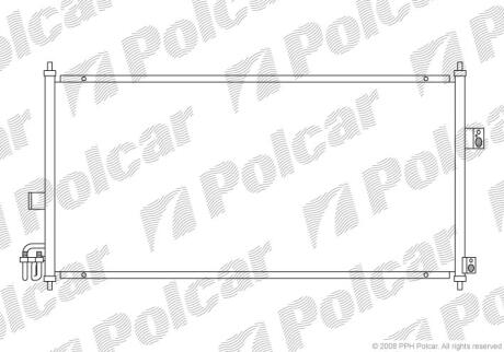 Радиатор кондиционера Polcar 2756K8C1