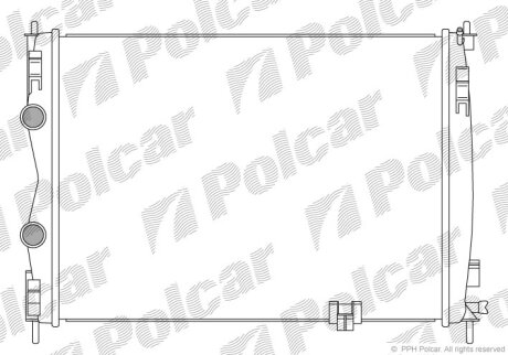 Радиатор охлаждения двигателя Polcar 2759083K