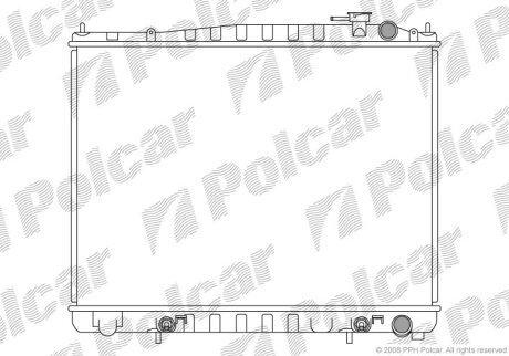 Радиатор охлаждения двигателя Polcar 276908-3