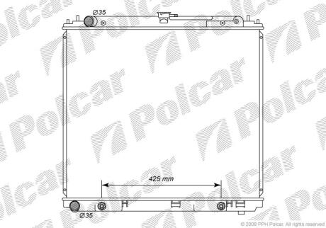 Радиатор охлаждения двигателя Polcar 2782082K