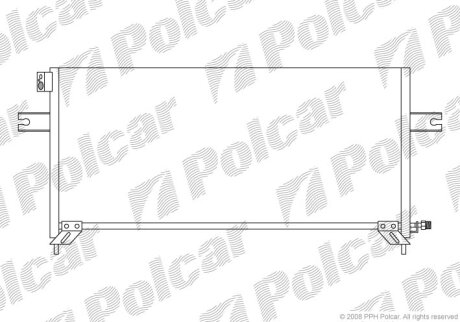 Радиатор кондиционера Polcar 2796K8C1